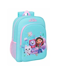 Cartable Gabby's Dollhouse Bleu Rose 33 x 42 x 14 cm