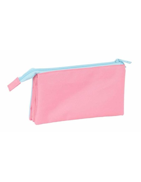 Trousse Fourre-Tout Triple Peppa Pig Bleu 22 x 12 x 3 cm