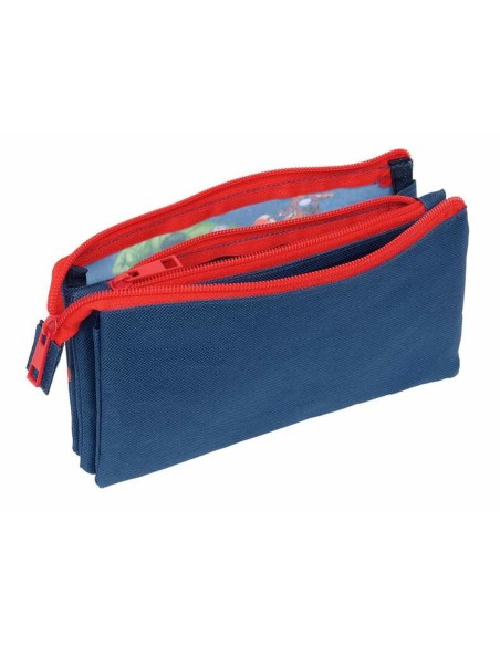 Trousse Fourre-Tout Triple The Avengers Blue marine 22 x 12 x 3 cm