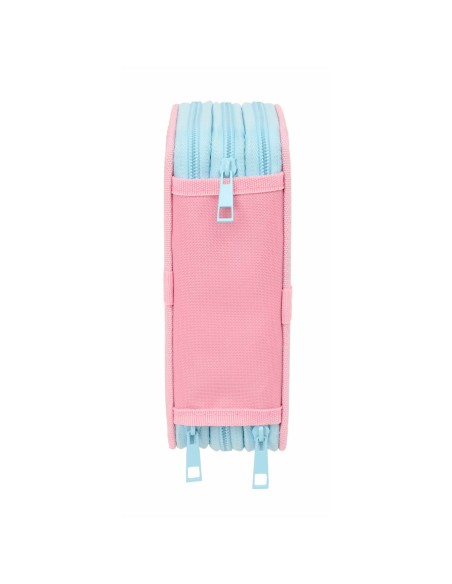 Pochette à crayons triple Peppa Pig Bleu 12,5 x 19,5 x 5,5 cm 37 Pièces