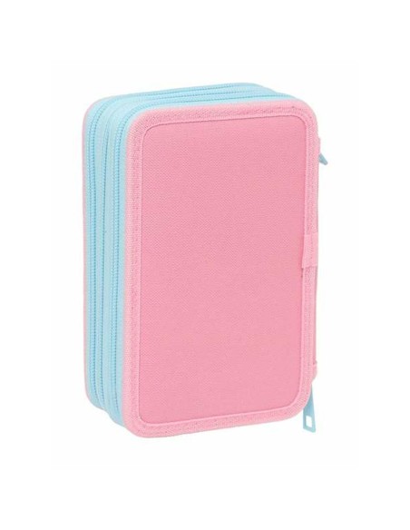 Pochette à crayons triple Peppa Pig Bleu 12,5 x 19,5 x 5,5 cm 37 Pièces