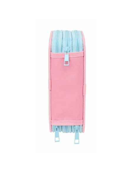 Pochette à crayons triple Peppa Pig Bleu 12,5 x 19,5 x 5,5 cm 37 Pièces