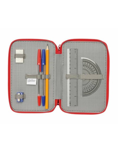 Pochette à crayons triple The Avengers Blue marine 12,5 x 19,5 x 5,5 cm 37 Pièces