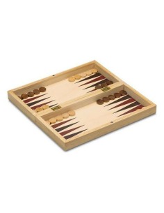 Ensemble de 3 jeux de société Cayro 648 Bois 29 x 29 cm 3-en-1 Jeu d'Échecs Backgamon Femmes 2