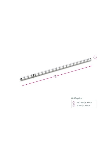 Son uréthral Thin Finn Mystim MS46190 Argenté