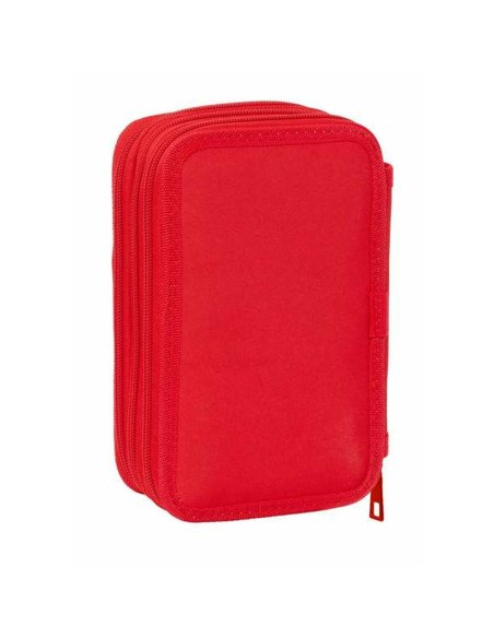 Pochette à crayons triple Mickey Mouse Rouge 12,5 x 19,5 x 5,5 cm 37 Pièces