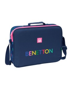 Cartable Benetton Damero Blue marine 38 x 28 x 6 cm