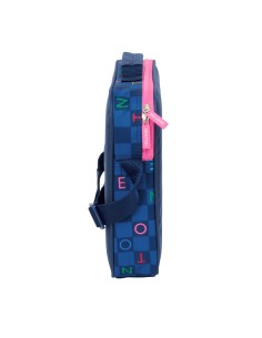 Cartable Benetton Damero Blue marine 38 x 28 x 6 cm 2