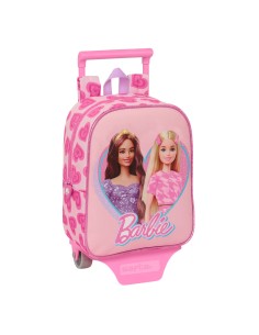 Cartable à roulettes Barbie Love Rose 22 x 27 x 10 cm
