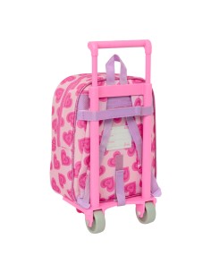 Cartable à roulettes Barbie Love Rose 22 x 27 x 10 cm 2