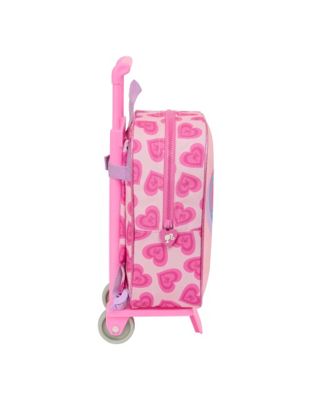 Cartable à roulettes Barbie Love Rose 22 x 27 x 10 cm