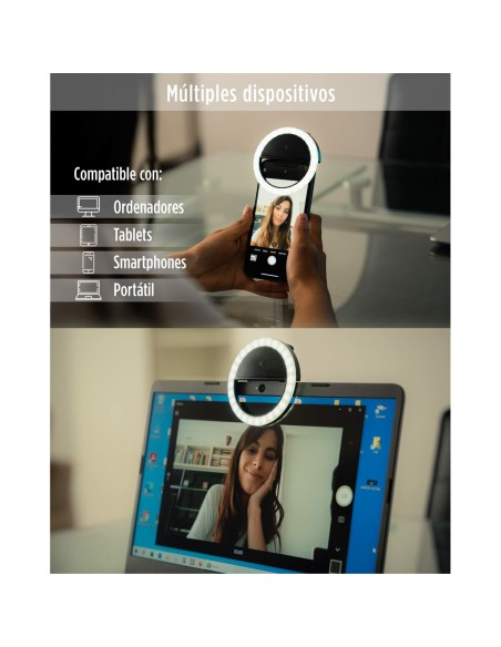 Anneau Lumineux pour Selfie Rechargeable KSIX TP-8427542116006_BXYOUTBMINI_Vendor 3W