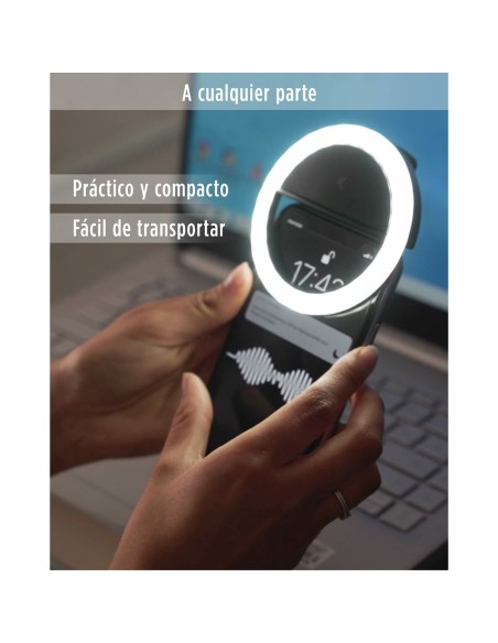Anneau Lumineux pour Selfie Rechargeable KSIX TP-8427542116006_BXYOUTBMINI_Vendor 3W