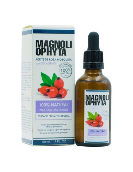 Huile visage Magnoliophytha Aceite De Rosa Mosqueta Avec du collagène Rose Musquée 30 ml 50 ml