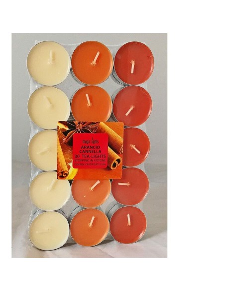 Bougies parfumées Magic Lights Orange Canelle (30 Unités)