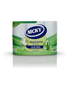 Papier Toilette Nature Aloe Vera Nicky Nature Aloe Vera (6 uds)