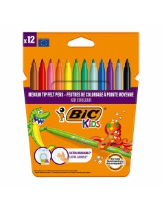 Ensemble de Marqueurs Bic kid couleur Multicouleur (12 Unités)