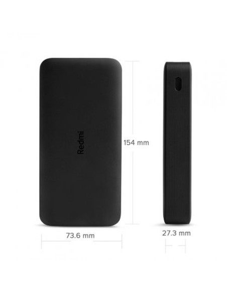 Powerbank Xiaomi Redmi Fast Charge 18W Noir 20000 mAh