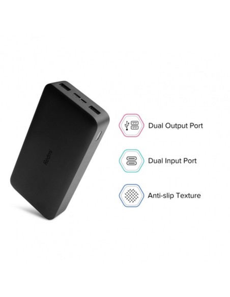 Powerbank Xiaomi Redmi Fast Charge 18W Noir 20000 mAh