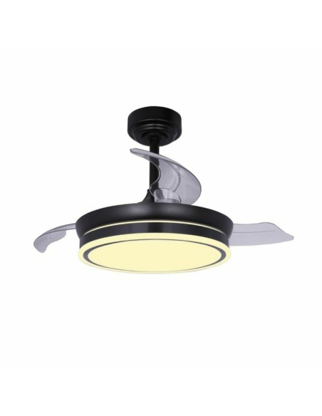 Ventilateur de Plafond CristalRecord 85-065-46-180 Noir 45 W Ø 92 cm