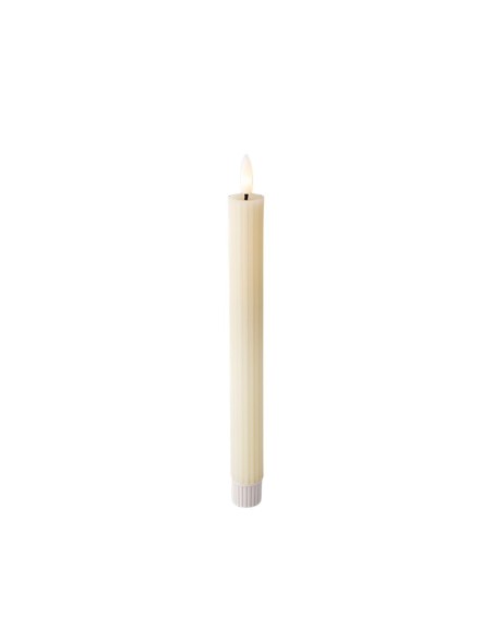 Bougie LED Lumineo Beige Ø 2,2 x 24,5 cm (AAA)