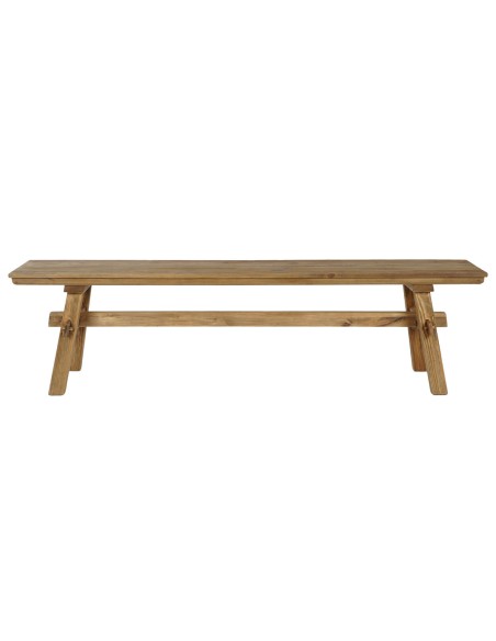 Banquette Home ESPRIT Marron Bois de pin 180 x 35 x 47 cm
