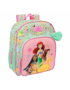 Cartable Disney Princess Bloom Vert Rose 32 x 38 x 12 cm