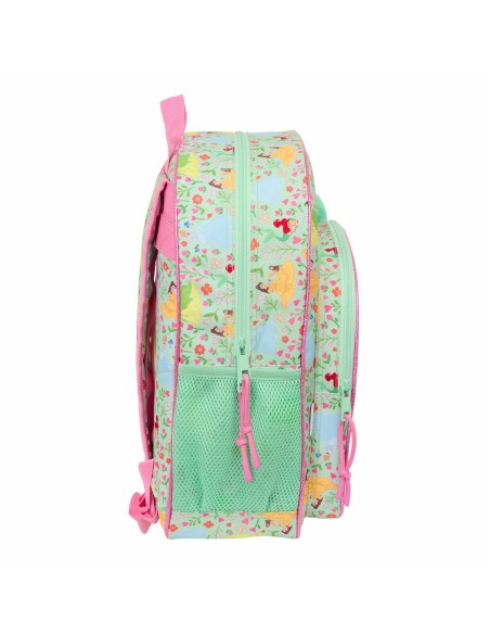Cartable Disney Princess Bloom Vert Rose 32 x 38 x 12 cm