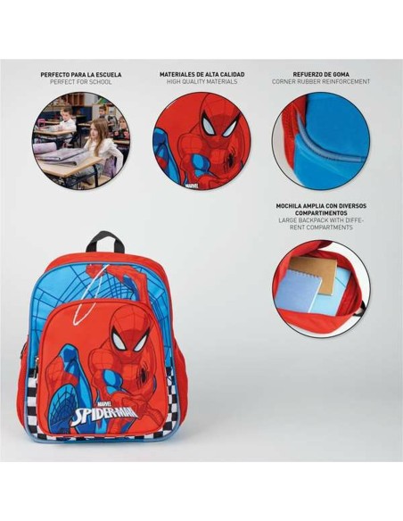 Cartable Spider-Man Rouge 31 x 12 x 38 cm