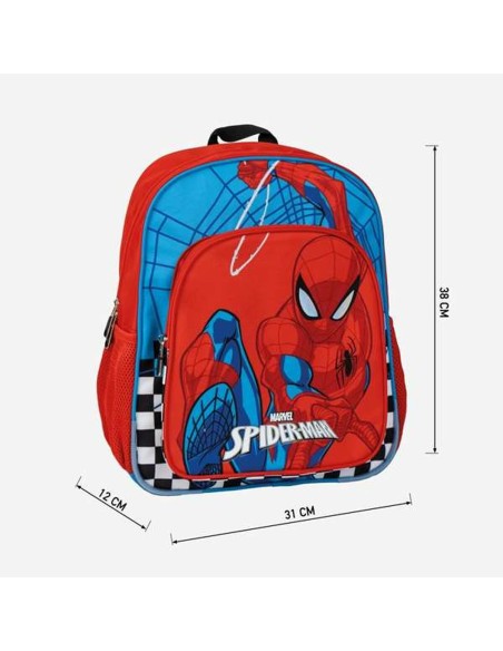 Cartable Spider-Man Rouge 31 x 12 x 38 cm