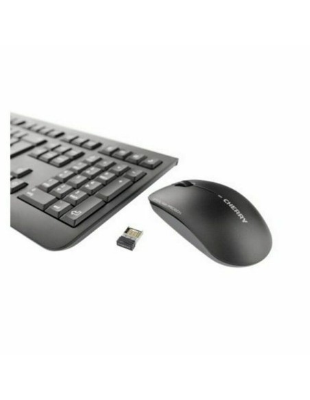 Clavier et souris sans fil Cherry JD-0710ES-2 Noir Espagnol Qwerty QWERTY