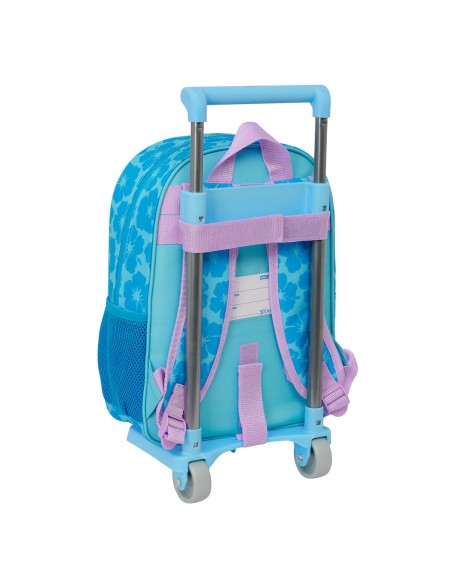 Cartable à roulettes Lilo & Stitch Hawaii Bleu 26 x 34 x 11 cm