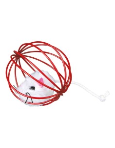 Jouets Trixie Mouse in a Wire Ball Multicouleur Polyester