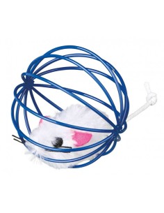 Jouets Trixie Mouse in a Wire Ball Multicouleur Polyester 2
