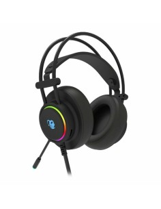 Casques avec Microphone CoolBox DeepLighting Noir