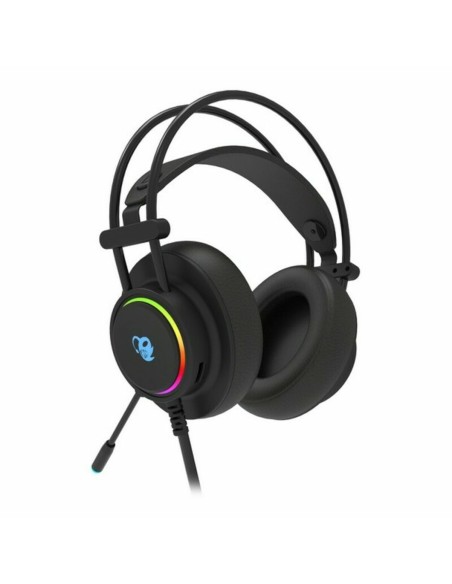 Casques avec Microphone CoolBox DeepLighting Noir