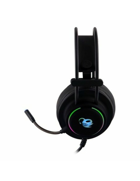 Casques avec Microphone CoolBox DeepLighting Noir