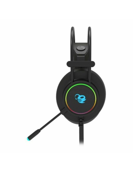 Casques avec Microphone CoolBox DeepLighting Noir