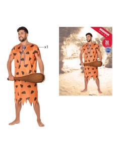 Déguisement pour Adultes Homme des cavernes Orange (2 Pièces) 2