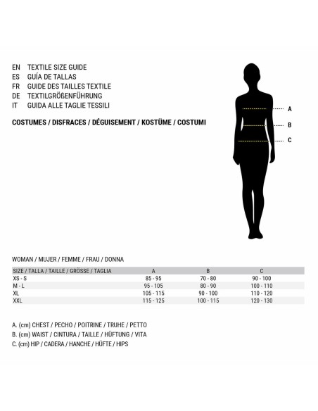 Déguisement pour Adultes Sorcière Multicouleur (2 Pièces) (2 Unités) (2 pcs)