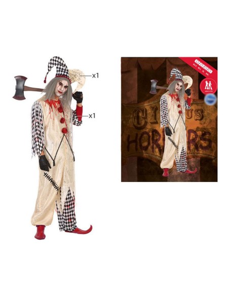 Déguisement pour Adultes Multicouleur Arlequin Sanglant Assassin (2 Pièces) (2 pcs)