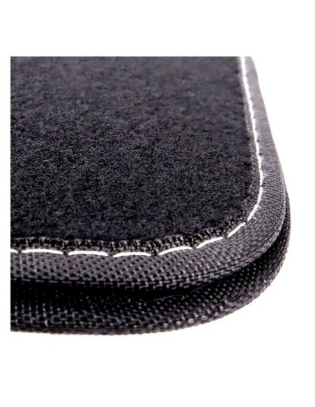 Set de tapis de voitures MOMO MOMLCM015BW Blanc/Noir 4 uds