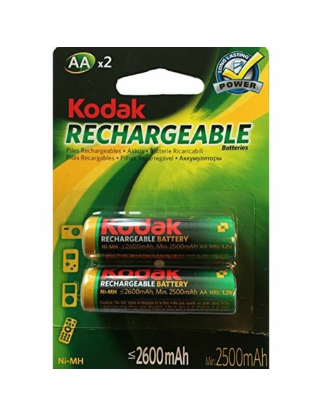 Pile Rechargeable LR6 Kodak NI-MH 2600 mAh (2 pcs)