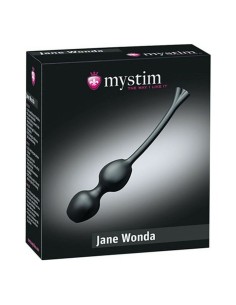 Jane Wonda Boules Kegel noires Mystim Silicone Silicone/ABS (Ø 3,3 cm) 2