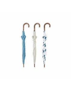 Parapluie DKD Home Decor Bleu Blanc 3 Pièces 2