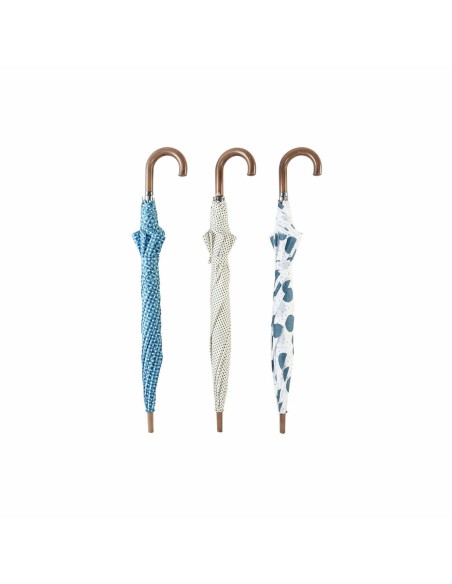 Parapluie DKD Home Decor Bleu Blanc 3 Pièces