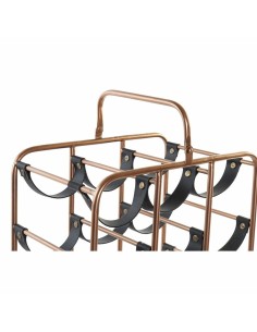 Range Bouteilles DKD Home Decor 37 x 23,5 x 54 cm Métal Cuivre Polyuréthane 2