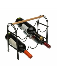 Range Bouteilles Versa Métal Bois Acier (14 x 27,5 x 32,7 cm) 2