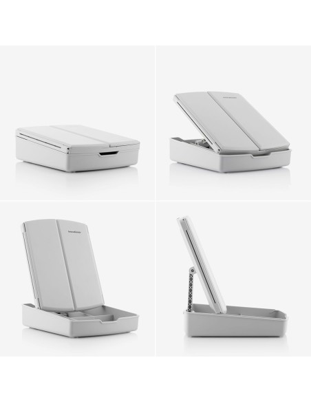Miroir LED Pliable avec Organisateur de Maquillage 3-en-1 Panomir InnovaGoods