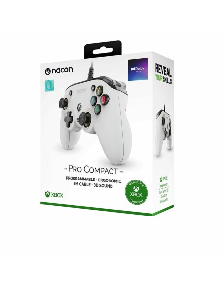 Manette de console de jeux vidéo Nacon XBXPROCOMPACTWHITE  